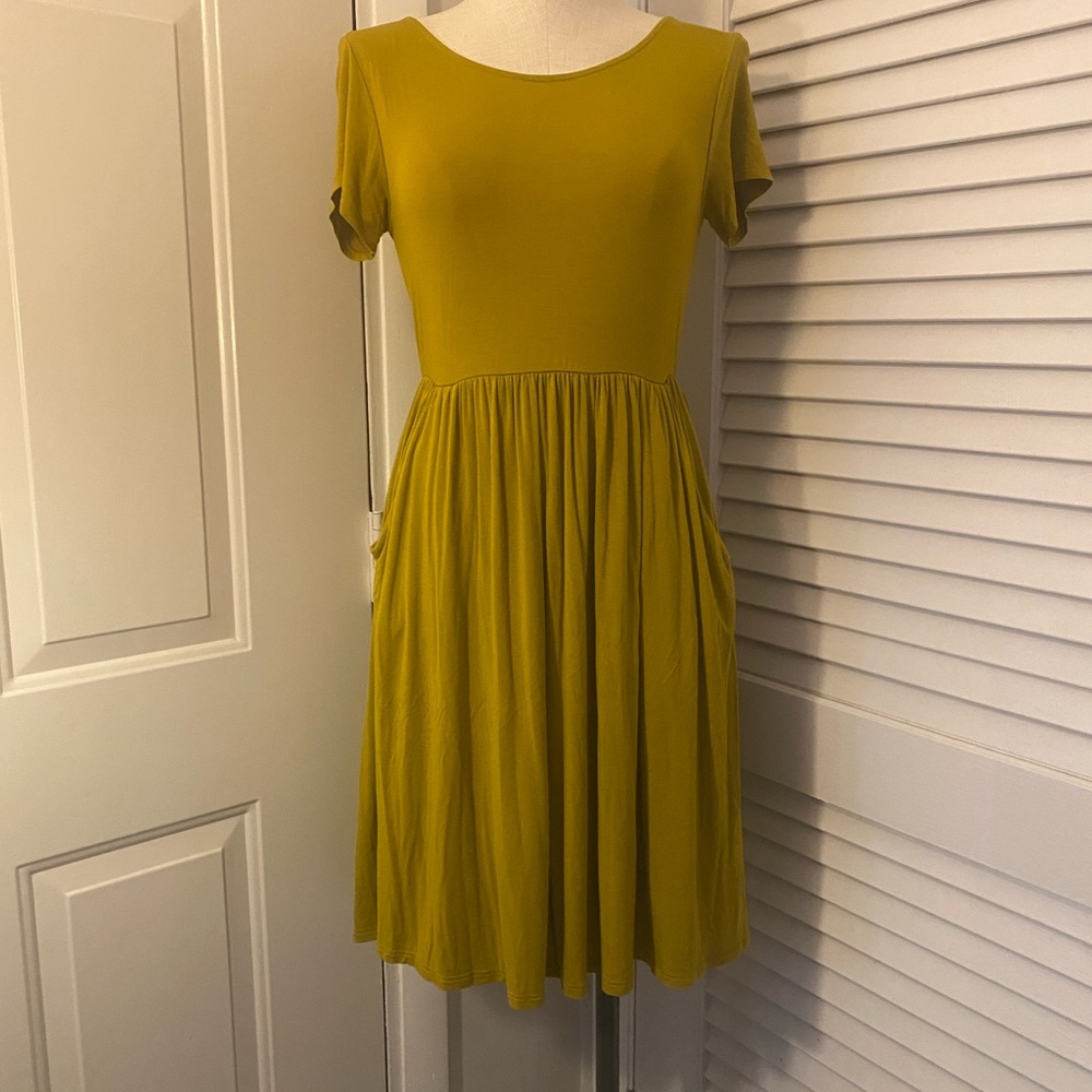 West Kei Olive Midi Dress- Size XS